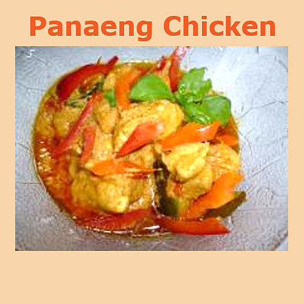 Treetalks Menue Panaeng Chicken