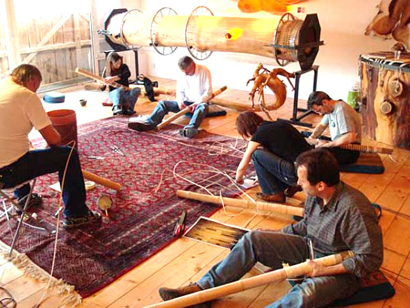 Treetalks Workshop Didgeridoo: Flechten mit Pedig-Rohr 